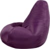 Pouf inclinable avec repose-pied extérieur violet