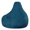 Puf reclinable para interior y exterior azul pato