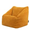 Flauschiger Sitzsack für Kinder aus Cord, Gelb