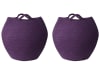 Textilkorb Baumwolle Violett 2er Set