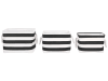 Aufbewahrungskorb schwarz weiß 3er Set