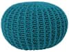 Pouf blaugrün ⌀ 50 cm II