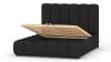 Cama moderna de madera de pino macizo y hdf 180x200 negro