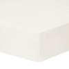 Drap-housse uni en lin lavé Blanc Cassé 140x190/200cm - Bonnet 30cm