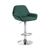 Sgabello Da Bar Regolabile In Velluto Con Schienale E Base Girevole, Colori Vari, 65-80 Cm - 3