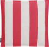 Housse de coussin "box" rayures rouge et blanc- 40x40x5