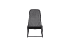 Chaise à bascule en métal noir