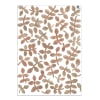 Ramas y hojas de acuarela adhesivas marrón
