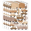 Vinilo decorativo de coches y camiones marrón