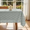Nappe Ronde Fleur D'oranger - Anti-éclaboussures, Imperméable - 132 Cm Avec Trou Parasol - Pour Terrasse, Jardin, Fête