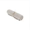 Mantel de lino beige 150x150