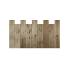 Cabecero de madera asimétrico vertical envejecido 160x80cm