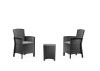 Set salon d’extérieur anthracite 60x56 cm