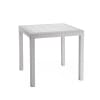 Table fixe d'extérieur 80x80h74 cm blanc