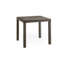 Table fixe d'extérieur 80x80h74 cm marron