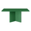 Mesa de centro tablero resistente MDF 3cm verde Esmeralda 100x60cm