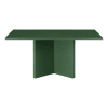 Table basse panneau stratifié de 3cm, cèdre vert 100x60cm