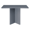 Quadratischer Esstisch aus lackiertem MDF, 100x100 cm, grau