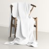 Decke aus gewebter Baumwolle, weiß, 160x210cm