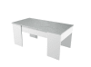 Mesa de centro elevable blanco artik y cemento