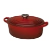 Cocotte ovale Signature 31cm  rouge en fonte H16.7