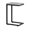 Tavolino divano grigio in metallo e pannello truciolato