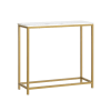 Mesa de entrada metal dorado