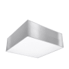 Lámpara de techo gris cloruro de polivinilo alt. 11 cm