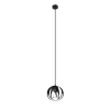Lámpara colgante negro acero alt. 125 cm