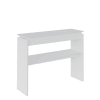 Mueble recibidor tacre en mdf lacado blanco texturizado.