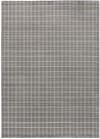 Tapis à carreaux avec textures en gris, 133x190 cm
