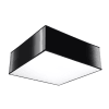 Lámpara de techo negro cloruro de polivinilo  alt. 11 cm