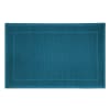 Tapis de bain  pur coton bleu 50x80