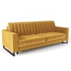 Dreisitzer-Sofa aus Holz in gelb