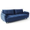 Dreisitzer-Sofa aus Holz in blau