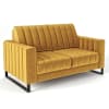 Zweisitzer-Sofa aus Holz in gelb