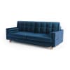 Dreisitzer-Sofa aus Holz in Blau
