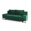 Dreisitzer-Sofa aus Holz in grün