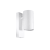 Lámpara de pared blanco acero  alt. 15 cm