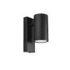 Lámpara de pared negro acero alt. 15 cm