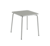 Table de jardin en acier gris glacier 70x70 cm