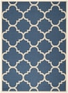 Tappeto da interno & esterno Blu Scuro& Beige, 201 X 290 cm
