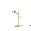 Lámpara de mesa de metal dorado con punto de luz ajustable