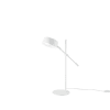 Lámpara de mesa de metal blanco con punto de luz ajustable