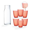Carafe 1L et 6 verres oranges 31cl