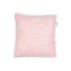 Cuscino arredo in cotone rosa cm 48x48