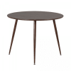 Table à manger ronde 100cm en bois marron