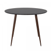 Table à manger ronde 100cm en bois noir