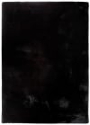 Tapis lavable extra doux noir, 80X150 cm