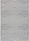 Tapis à motifs ethniques gaufrés gris, 80X150 cm